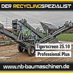 Flachdecksiebanlage - 3 Fraktionen Tiger Screen 25.10 Professional Plus