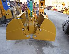 Liebherr - Greifer/Greifer-Unterteil GM 8/GM 10, SB=800mm - System Liebherr - gesteckt mit 2 Bolzen - Bagger: 13t-24t / Liebherr - Schnittbreite ca. 800mm / Öffnungsweite ca. 1500mm