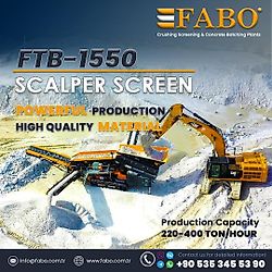 Fabo FTB 1550 Scalping Screen With Apron Feeder Fabo FTB 1550 Scalping Screen With Apron Feeder